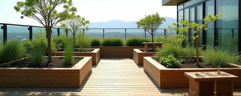 Rooftop herb garden in Kitazato